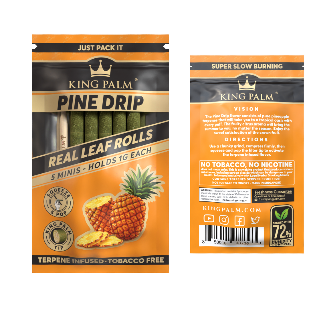 King Palm Mini 5pk Pine Drip Flavor - Up N Smoke