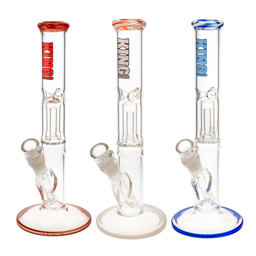 "Three King Volcano 38mmx12'' Wrap Flares in the color variation red, orange, and blue," - Up N Smoke.