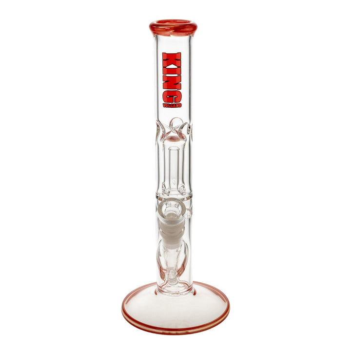 "Front of a red King Volcano 38mmx12'' Wrap Flare on a white background," - Up N Smoke.