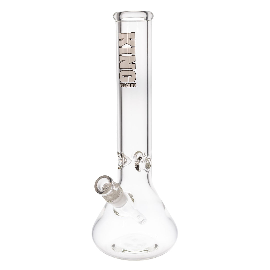 "Clear glass 50mmx14'' water pipe made in America by King Volcano," - Up N Smoke.