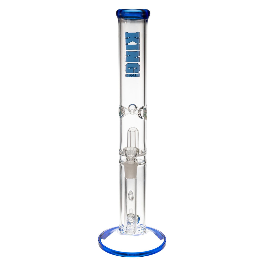 "Front of a blue King Volcano 50mmx17in Fixed Flare Inline," - Up N Smoke.