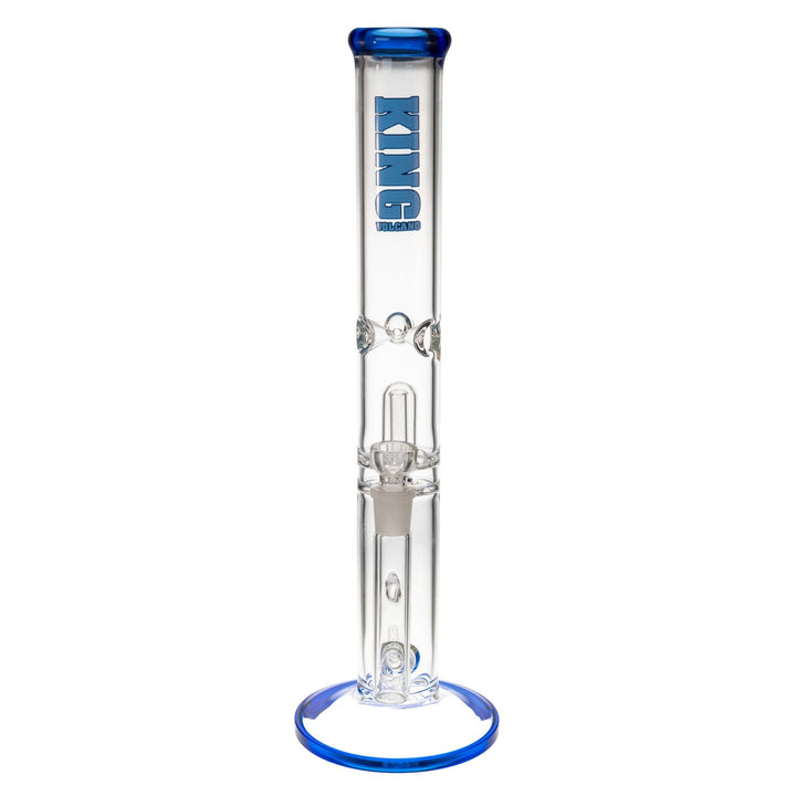 "Front of a blue King Volcano 50mmx17in Fixed Flare Inline," - Up N Smoke.