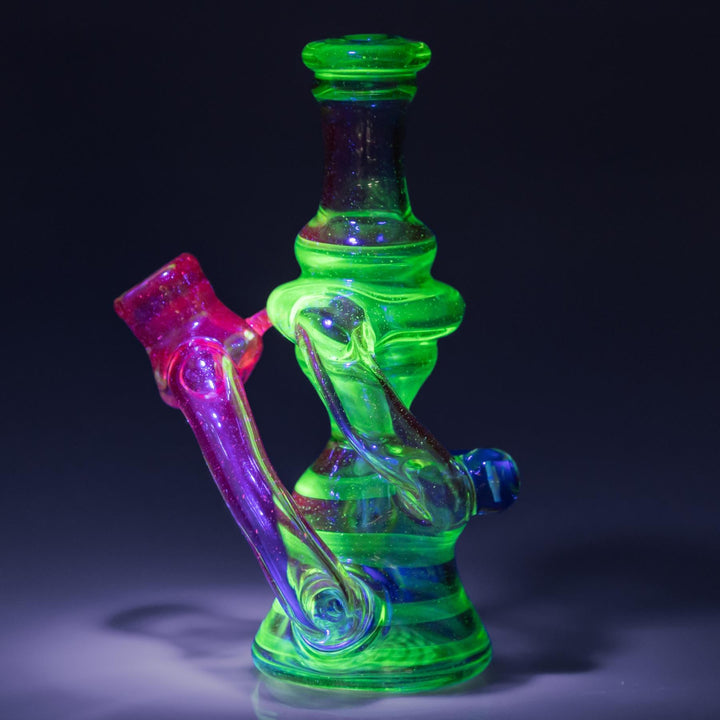 Kloud X Smitty UV Recycler displayed with UV lighting left angle - Up N Smoke
