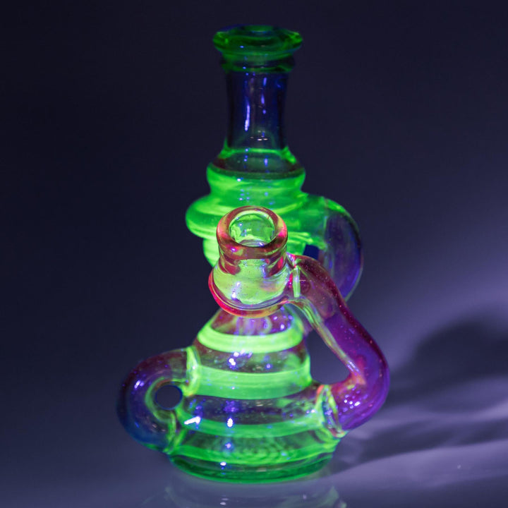 Kloud X Smitty UV Recycler displayed with UV lighting front angle - Up N Smoke