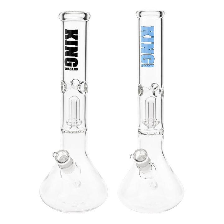 KV 50mmX15” Showerhead Beaker Water Pipe group photo displayed on a white background - Up N Smoke