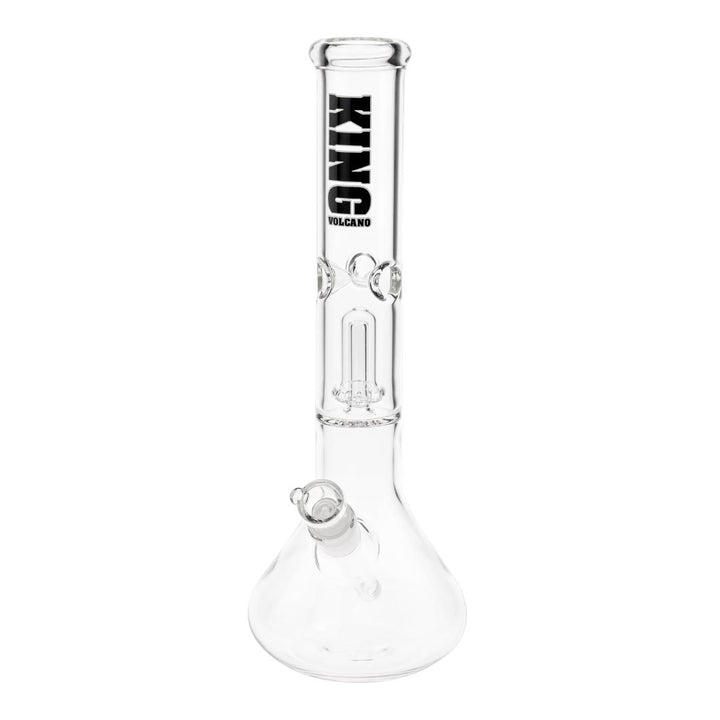 KV 50mmX15” Showerhead Beaker Water Pipe black color displayed on a white background - Up N Smoke