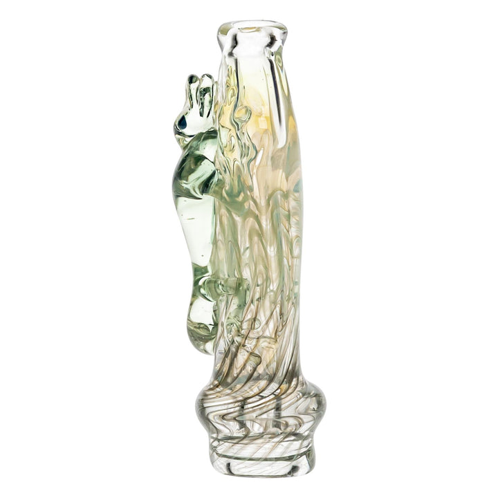 Lizard Chillum displayed on a white background side angle - Up N Smoke