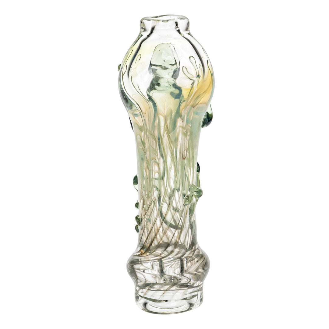 Lizard Chillum displayed on a white background back angle - Up N Smoke