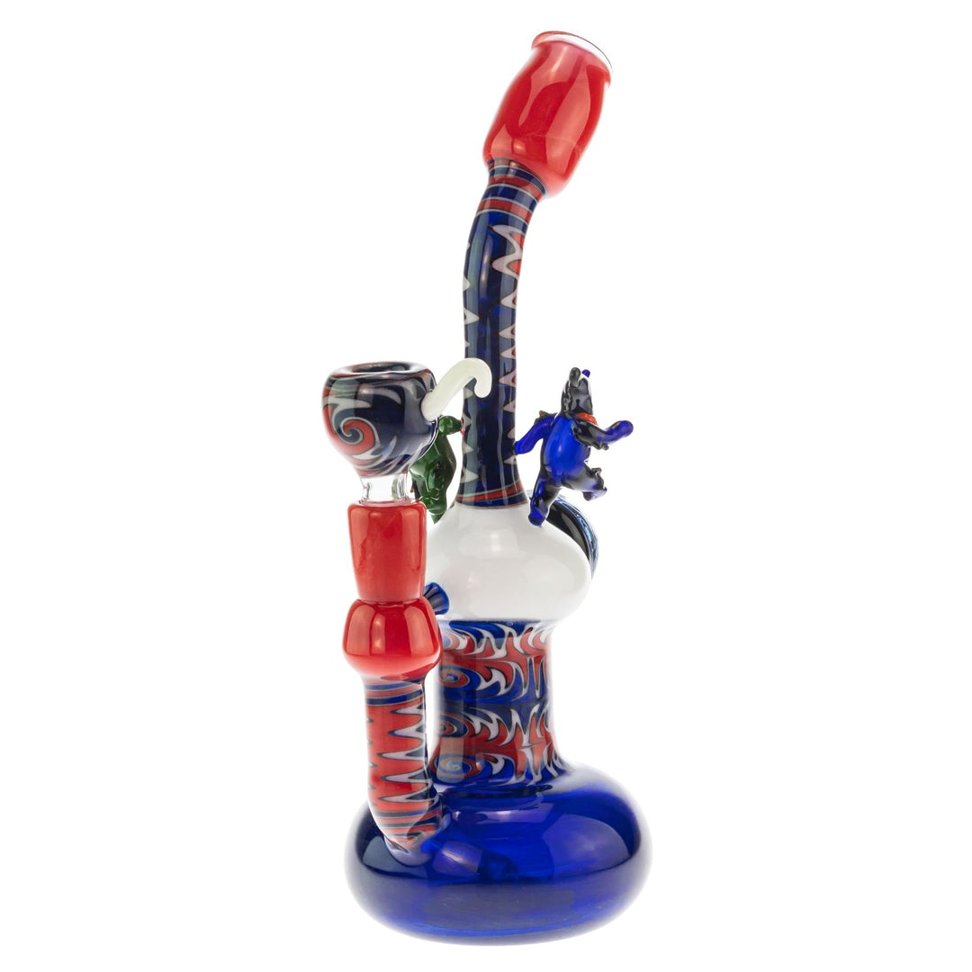 MaleQuais Grateful Dead Bubbler on a white background - Up N Smoke