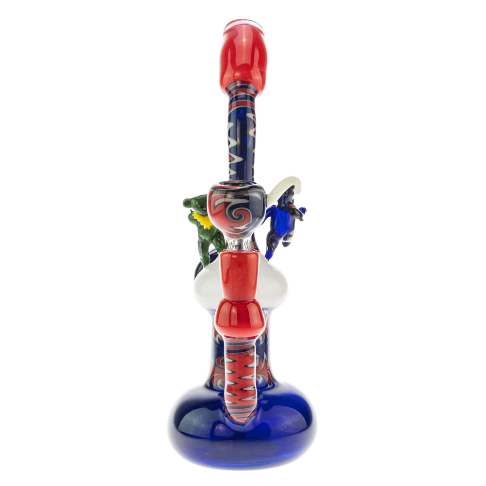 MaleQuais Grateful Dead Bubbler on a white background front angle - Up N Smoke