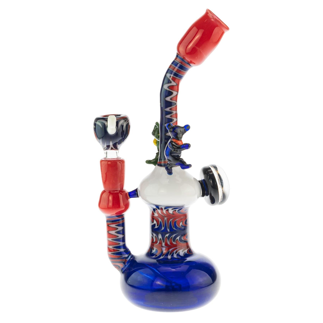 MaleQuais Grateful Dead Bubbler on a white background left angle - Up N Smoke