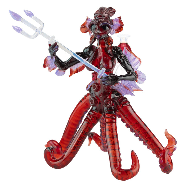 Mama Glass x Merc x Smitty Tentacle Goddess Rig on a white background - Up N Smoke