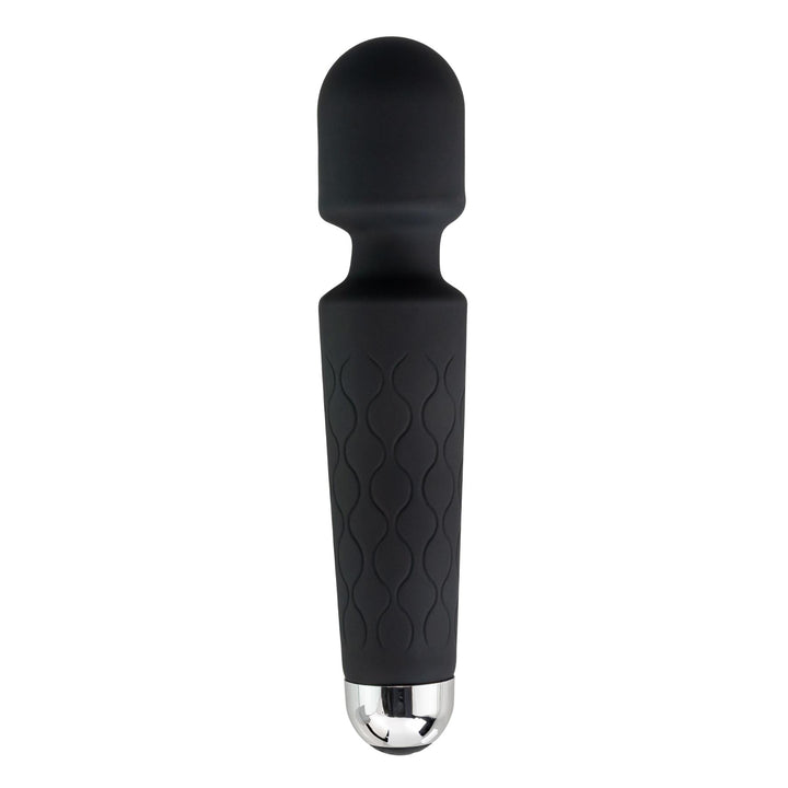 Massaging Vibrator Wand black color back side on a white background - Up N Smoke