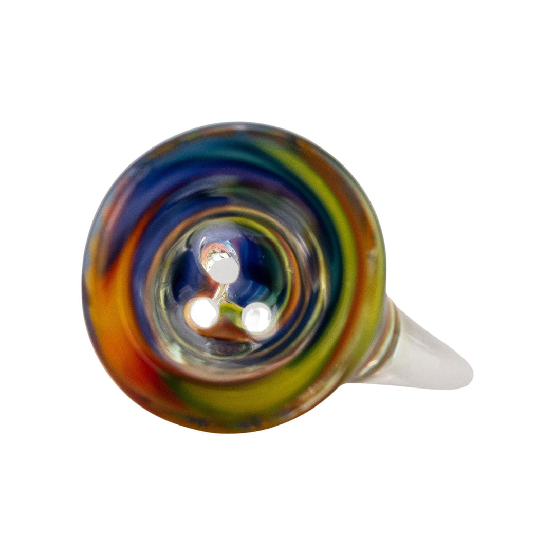 "Interior of a McFly Glass 18/19mm Herb Slide, showcasing the built-in screen," - Up N Smoke.
