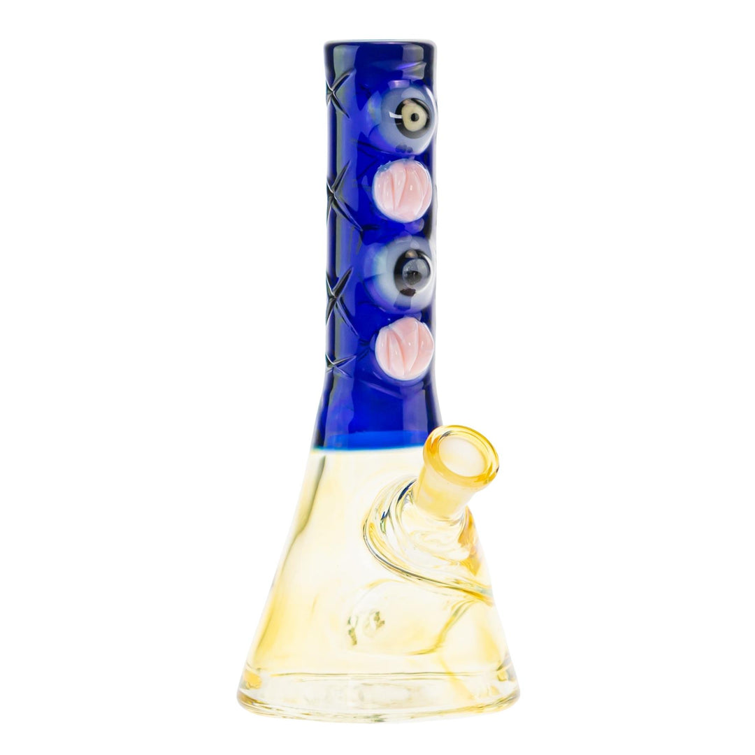 McFly Sculpted Rip Curl Water Pipe Blue color way on a white background front right angle - Up N Smoke