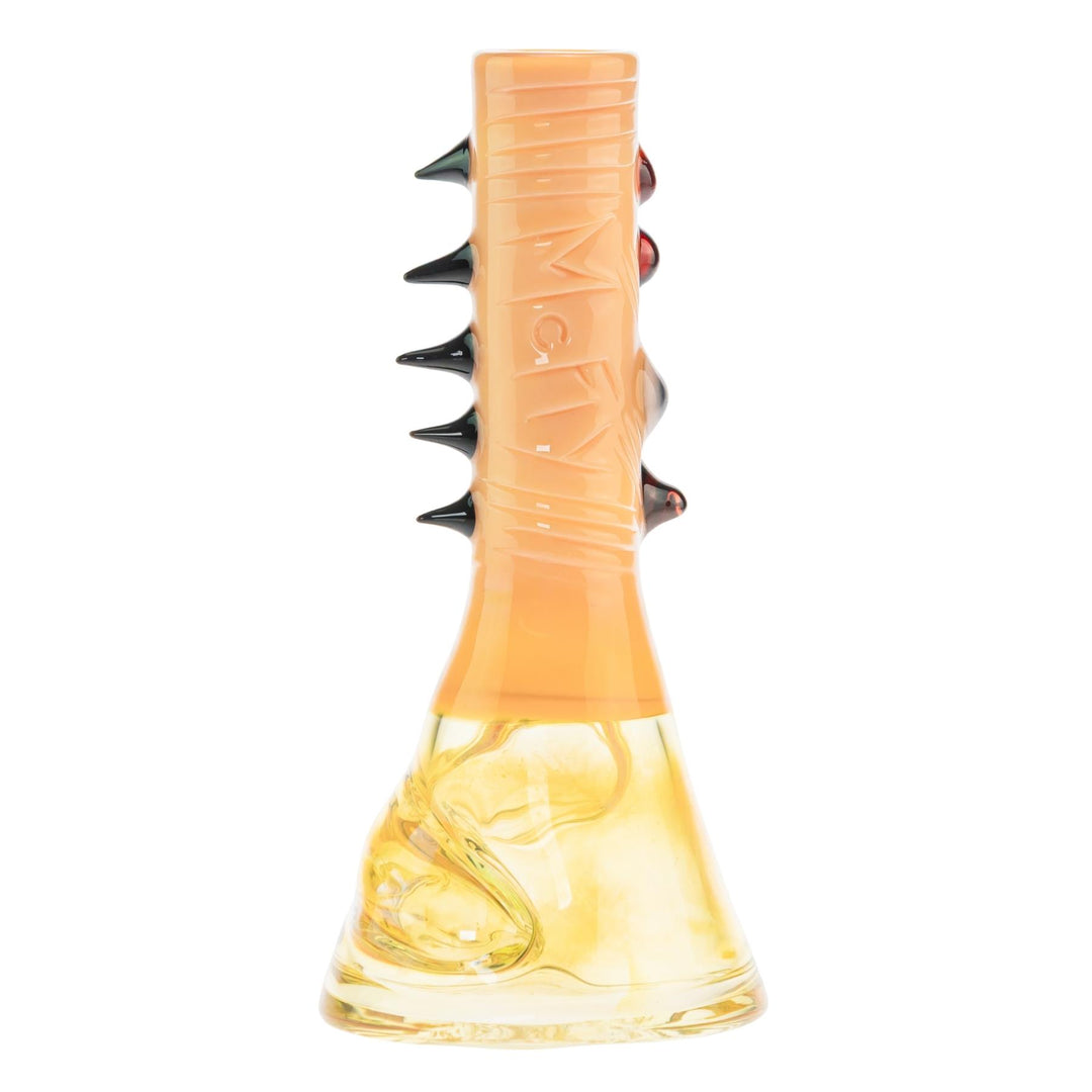 McFly Sculpted Rip Curl Water Pipe Caramel color way on a white background back angle - Up N Smoke