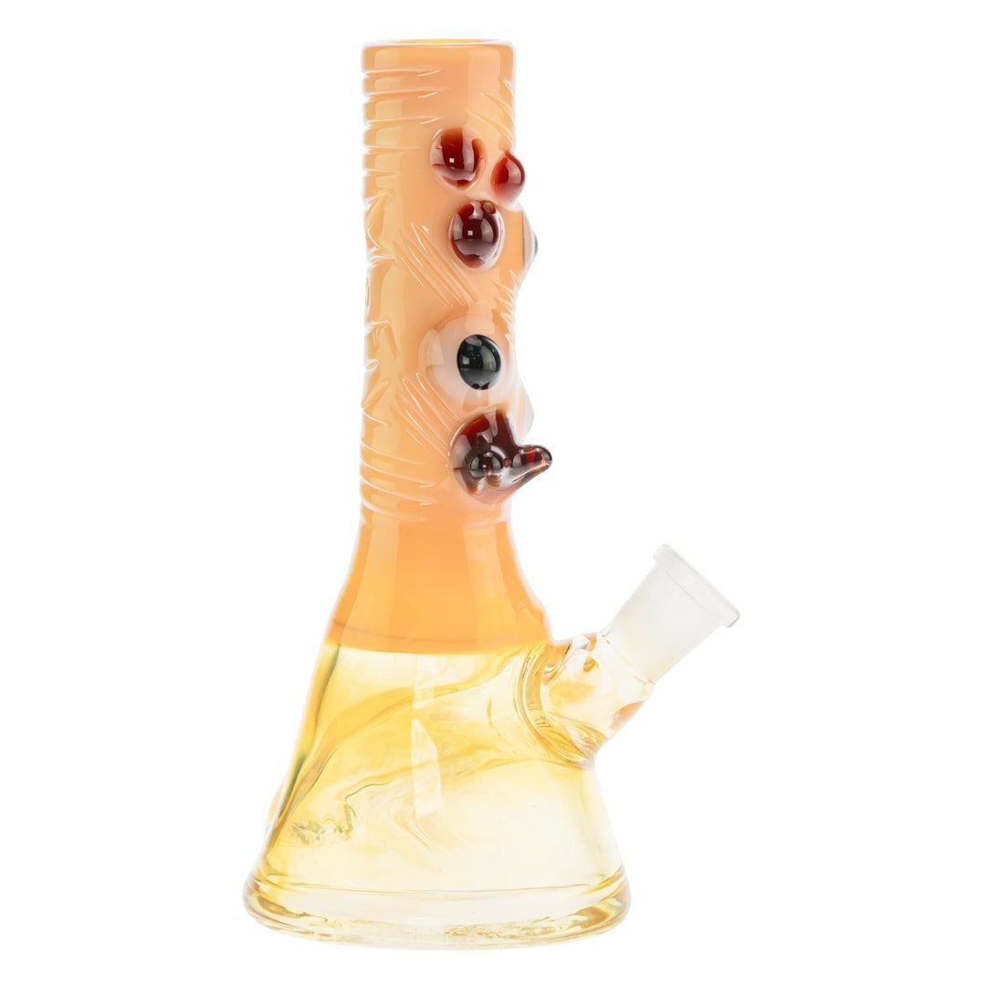 McFly Sculpted Rip Curl Water Pipe Caramel color way on a white background right angle - Up N Smoke