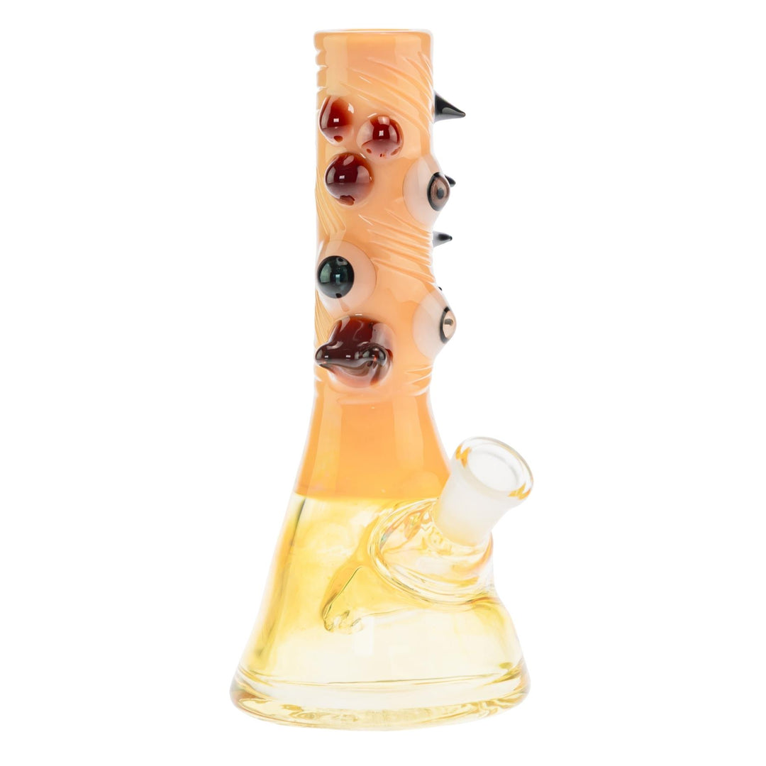 McFly Sculpted Rip Curl Water Pipe Caramel color way on a white background front right angle - Up N Smoke