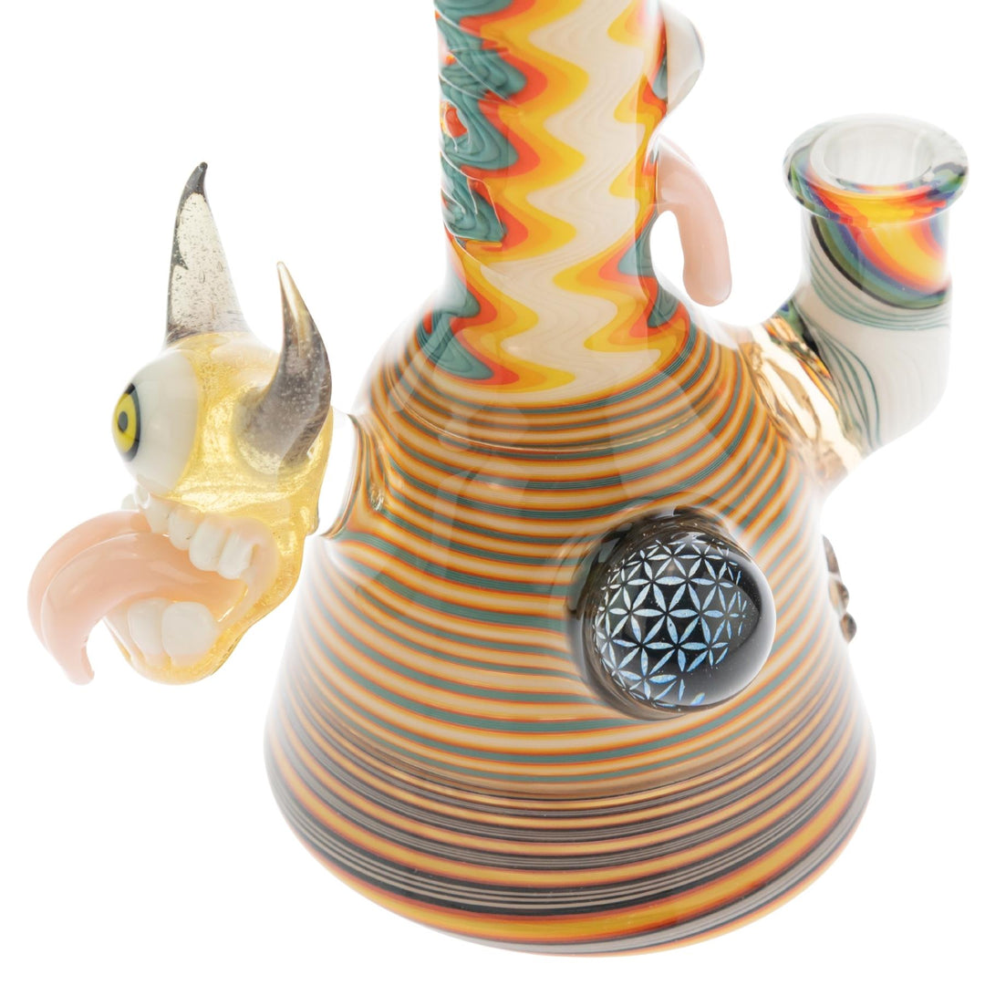 McFly Monster Ripcurl Rig glass beed angle on a white background - Up N Smoke