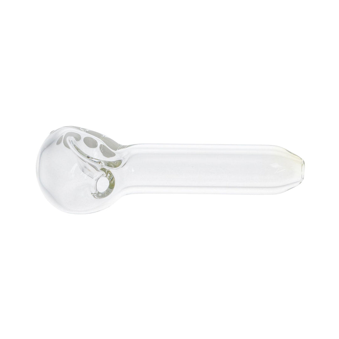 Menzie's Clear Spoon White side angle - Up N Smoke