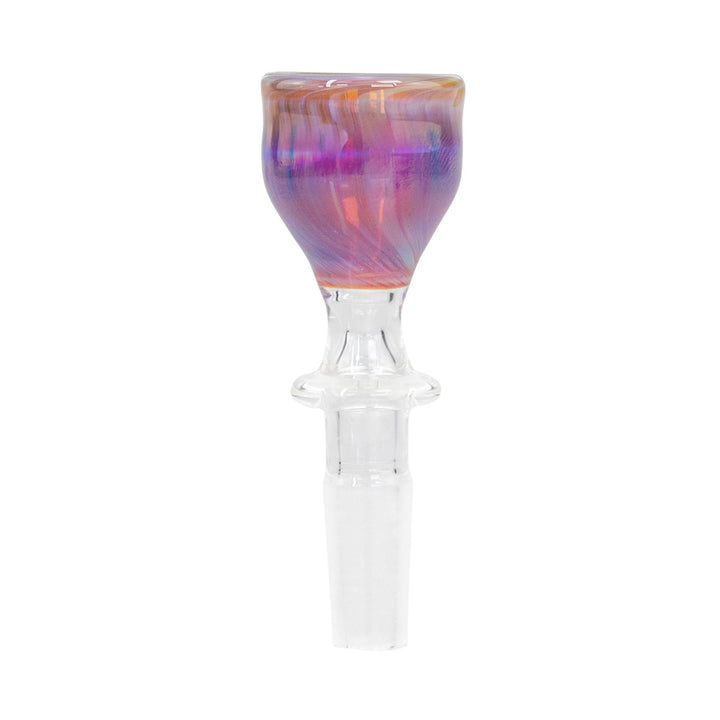 Merican Bowl 10mm Male in amber purple front - Up N Smoke