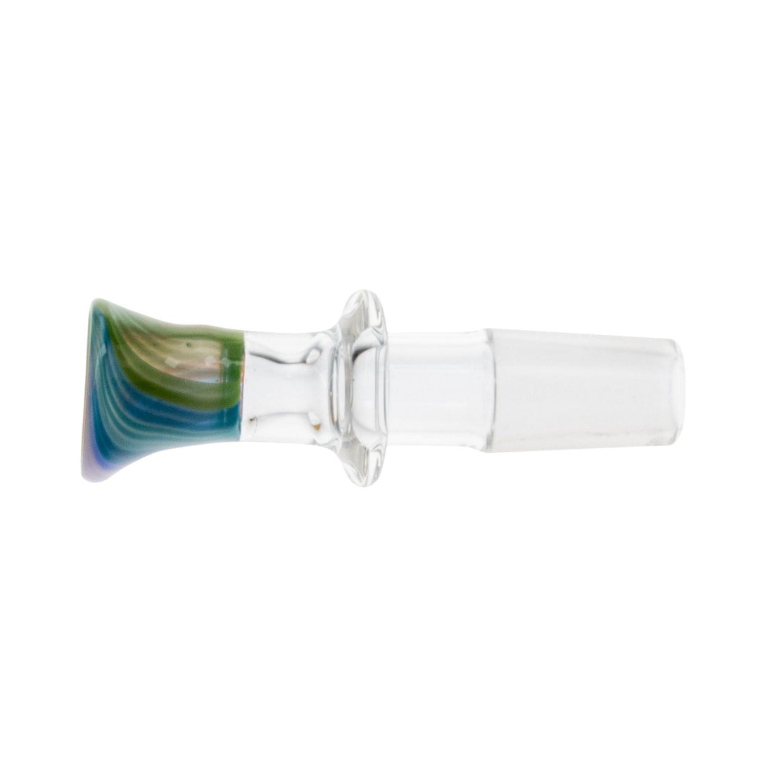 Merican Bowl 14mm male rainbow side angle picture - Up N Smoke