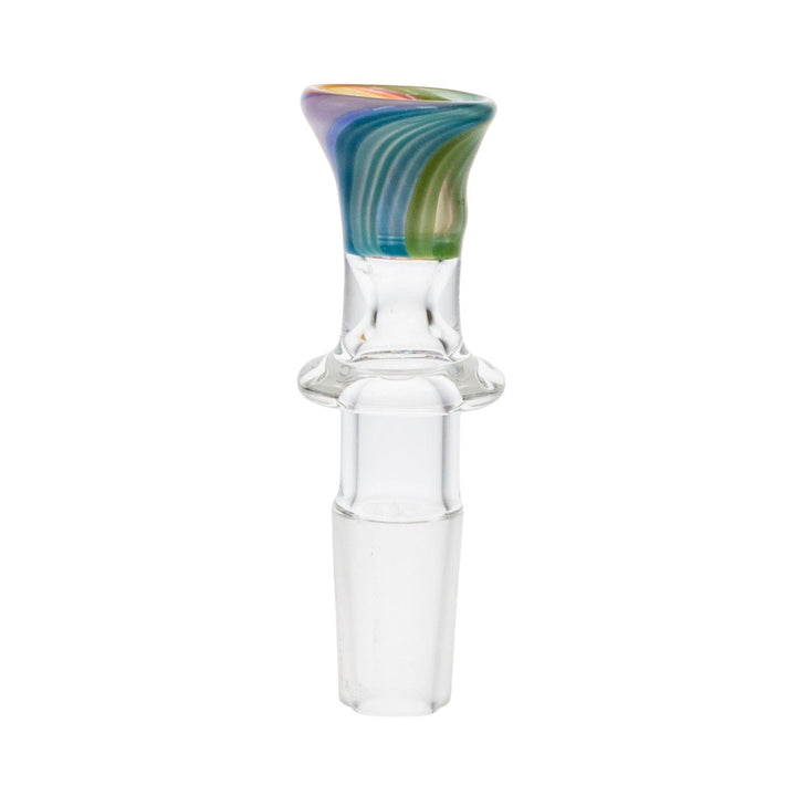 Merican Bowl 14mm male rainbow front angle picture - Up N Smoke