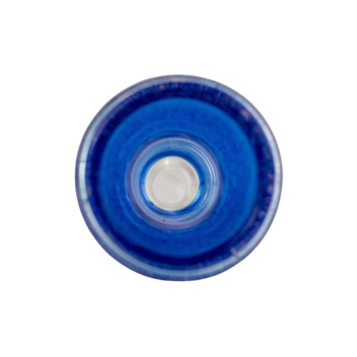 "Interior of a Merican Glass Dichroic Bowl on a white background," - Up N Smoke.