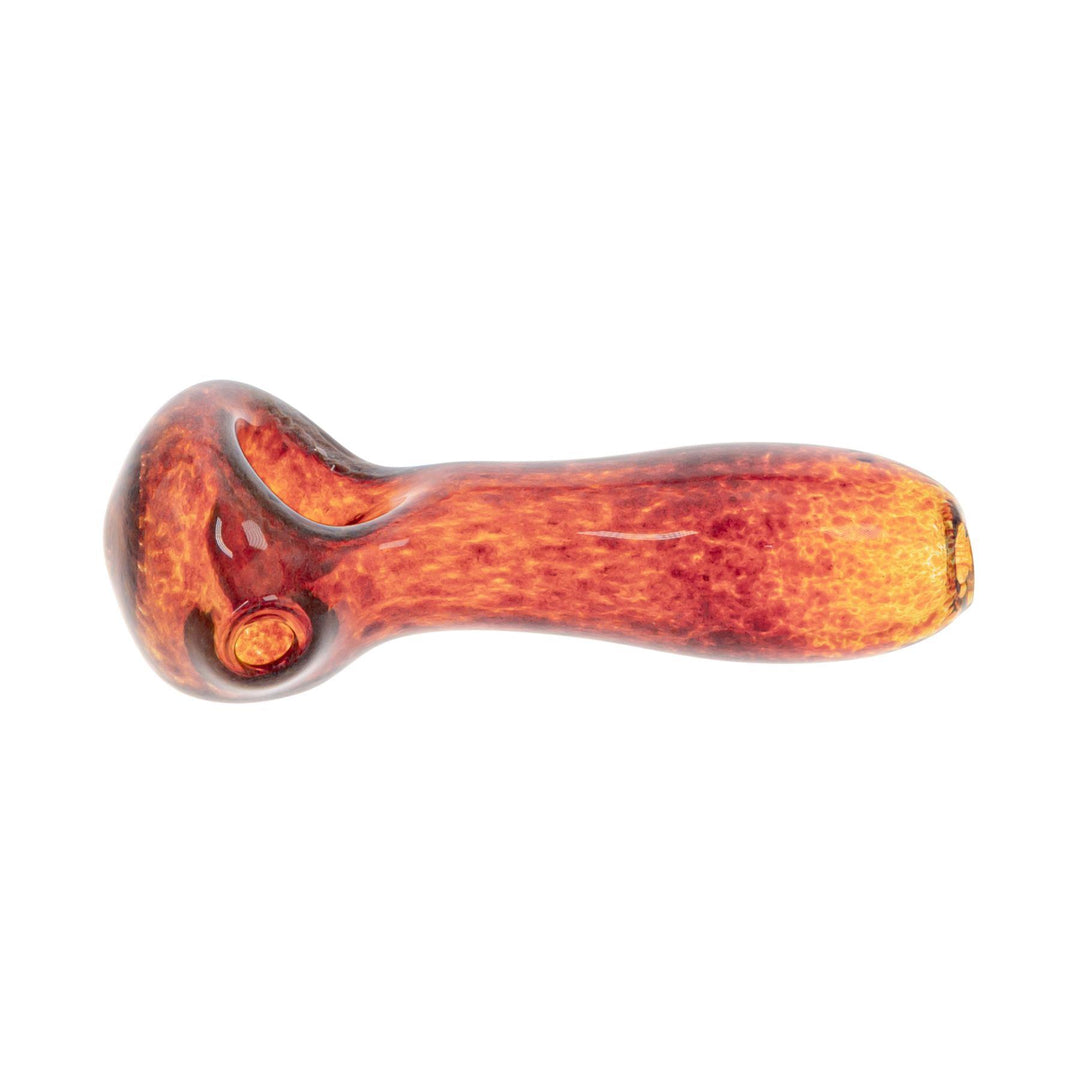 Merican Glass Frit Spoon Amber Purple side - Up N Smoke 