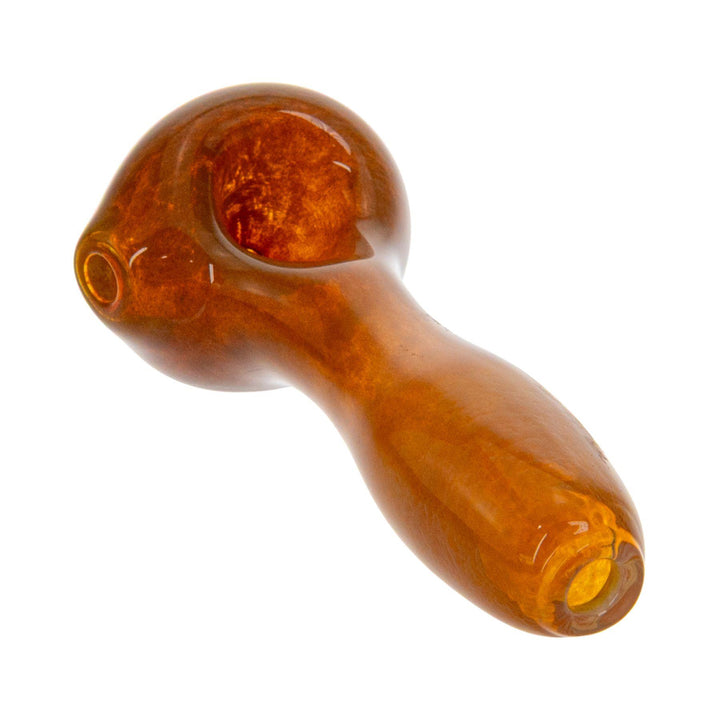 Merican Glass Frit Spoon Caramel front - Up N Smoke 