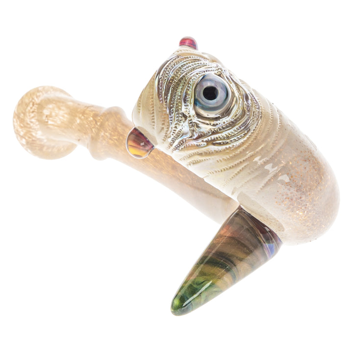 Michael Bard Frit Sherlock Eyeball Pipe on a white background - Up N Smoke