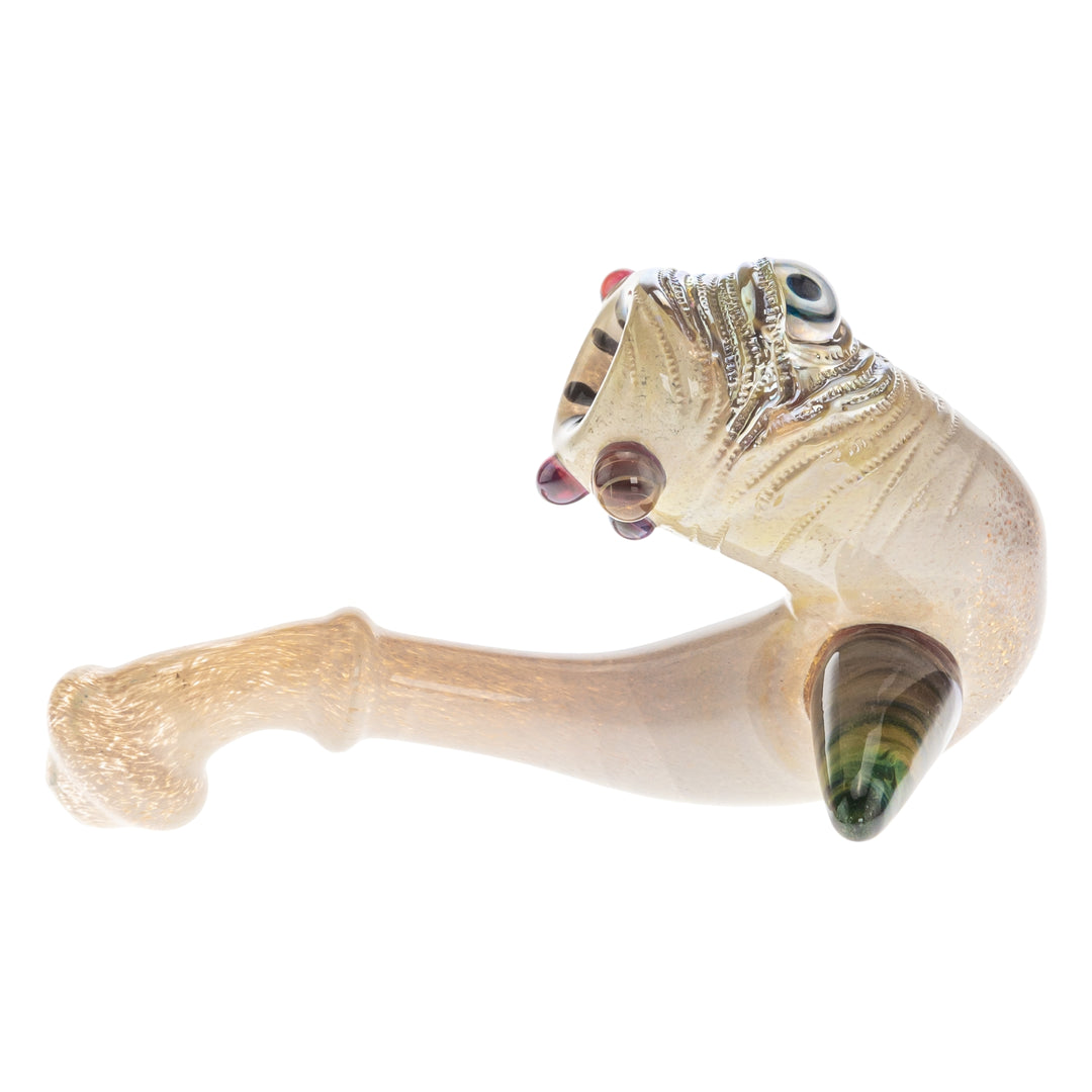 Michael Bard Frit Sherlock Eyeball Pipe on a white background right angle - Up N Smoke