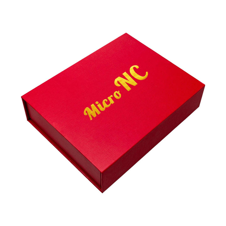 "Micro Nectar Collector red box that has a magnetic closure and padding within to keep the product secure," - Up N Smoke.