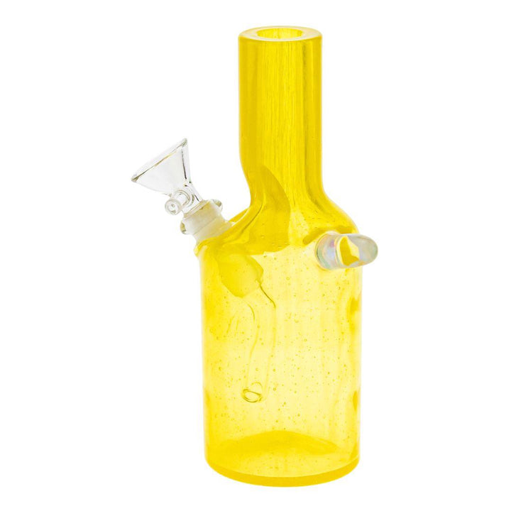 Midwest Mellow Sake Bottle Bubbler displayed on a white background left angle - Up N Smoke