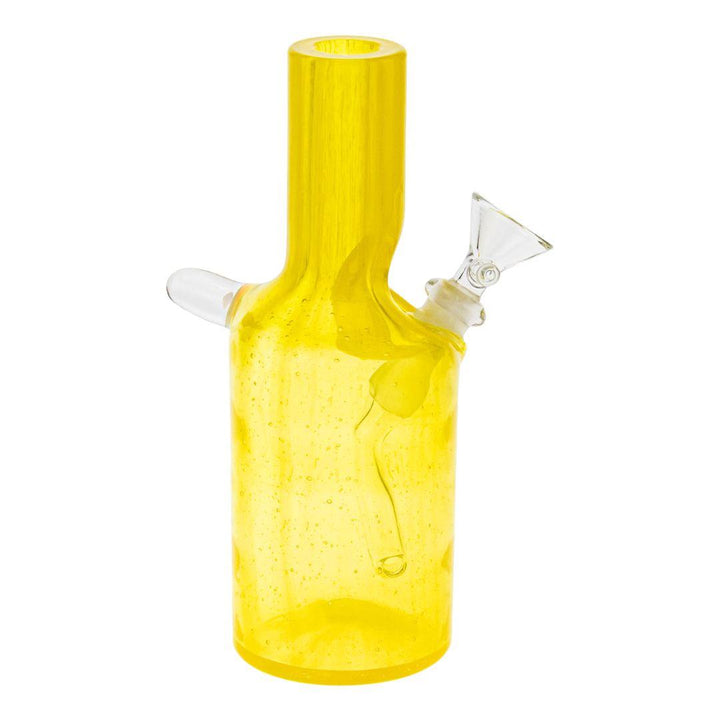 Midwest Mellow Sake Bottle Bubbler displayed on a white background right angle - Up N Smoke