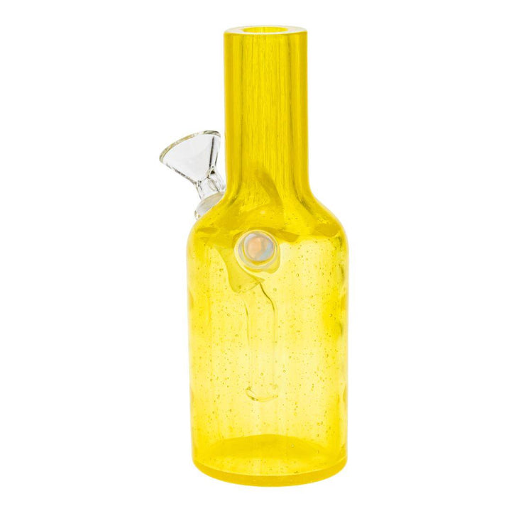 Midwest Mellow Sake Bottle Bubbler displayed on a white background back side angle - Up N Smoke