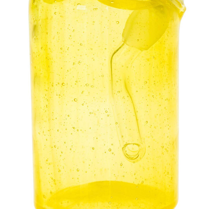 Midwest Mellow Sake Bottle Bubbler displayed on a white background close up angle - Up N Smoke