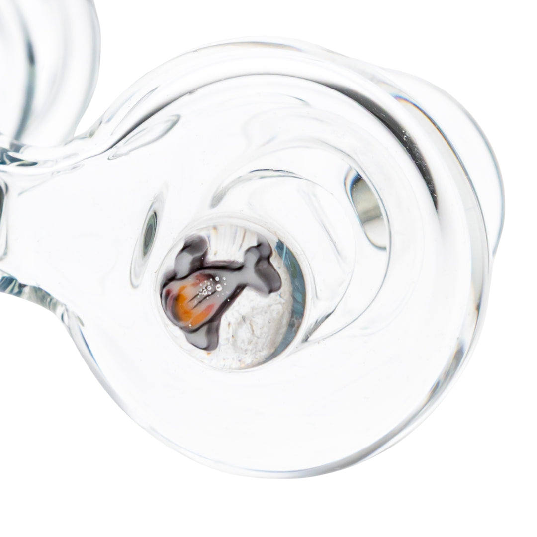 Murky Water Seascape Rig on a white background close up angle of ground joint - Up N Smoke