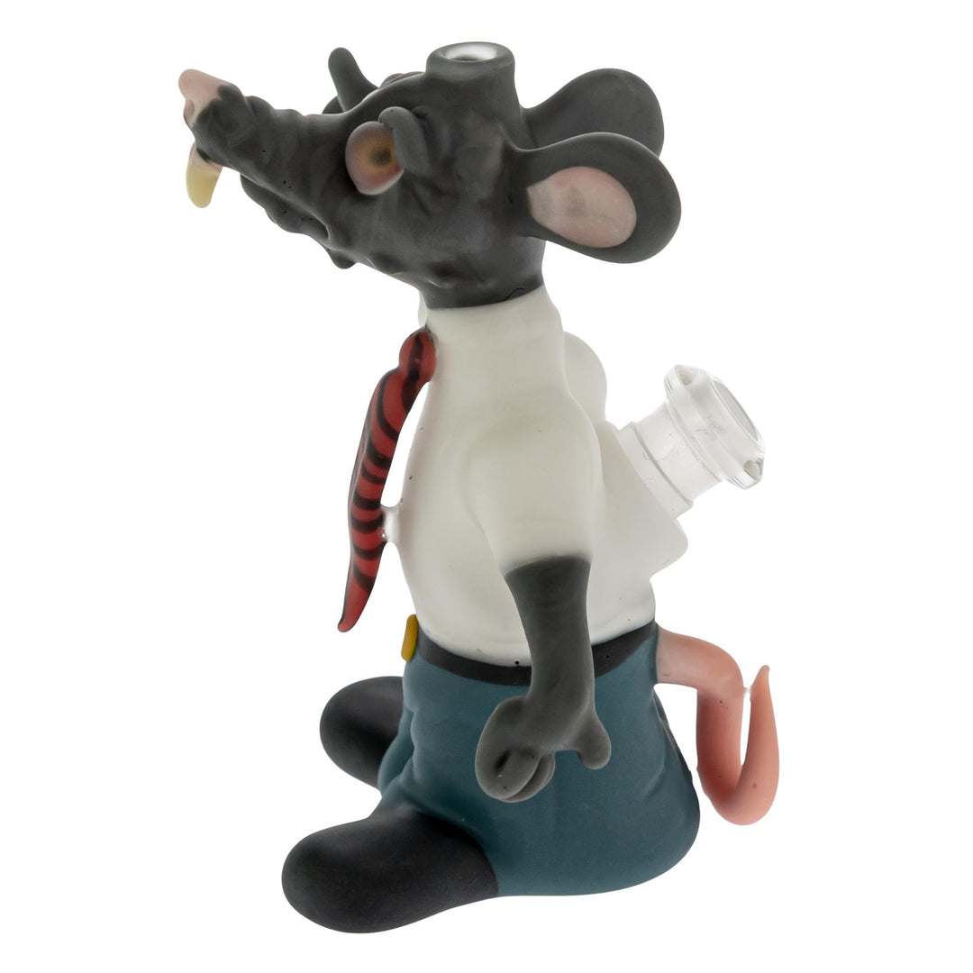 Nico Cray X Ethan Windy Heady Set Collab rat bubbler left side angle on a white background - Up N Smoke