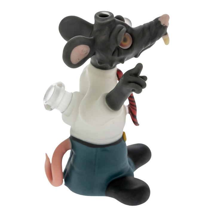Nico Cray X Ethan Windy Heady Set Collab rat bubbler right side angle on a white background - Up N Smoke