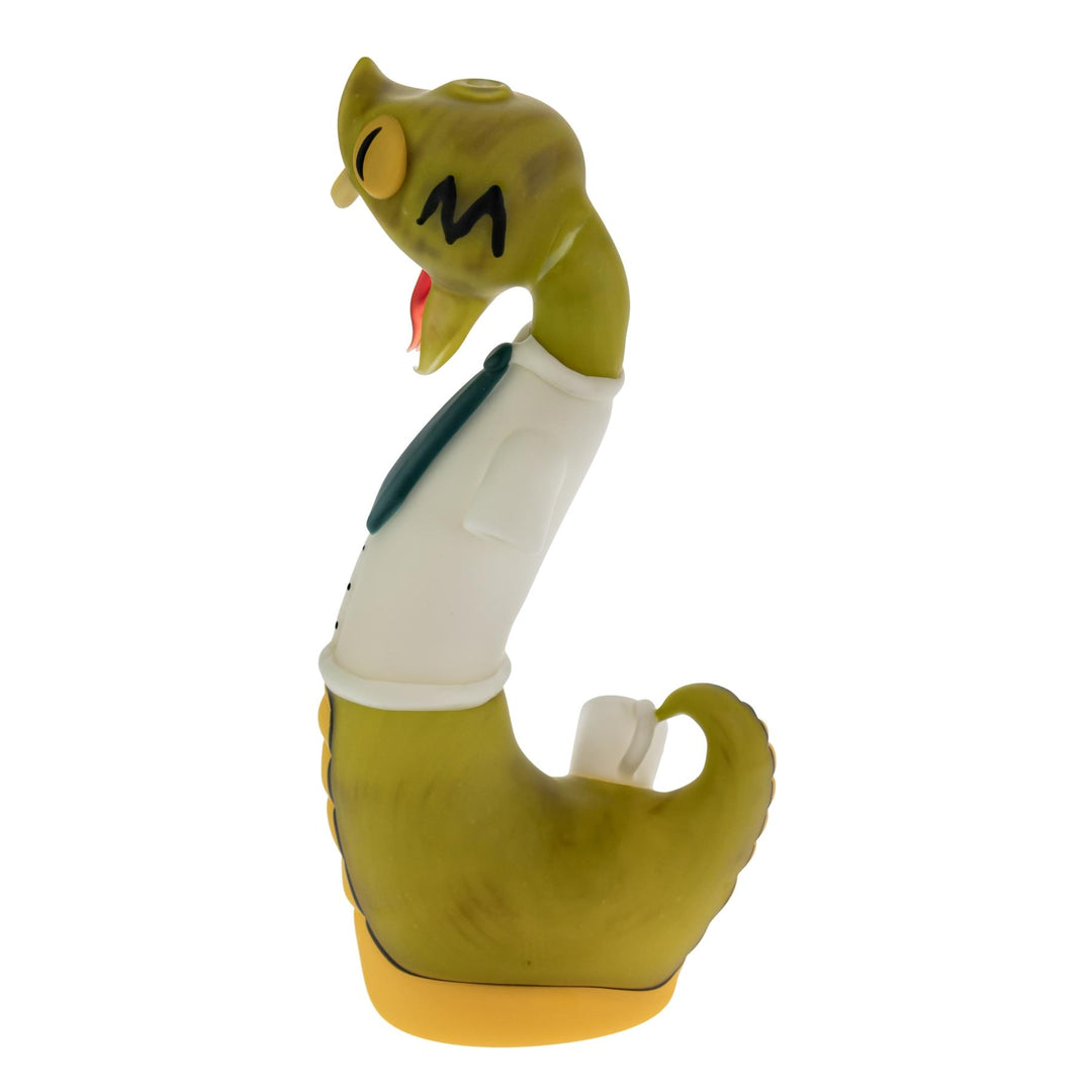 Nico Cray X Ethan Windy Heady Set Collab snake water side angle pipe on a white background - Up N Smoke
