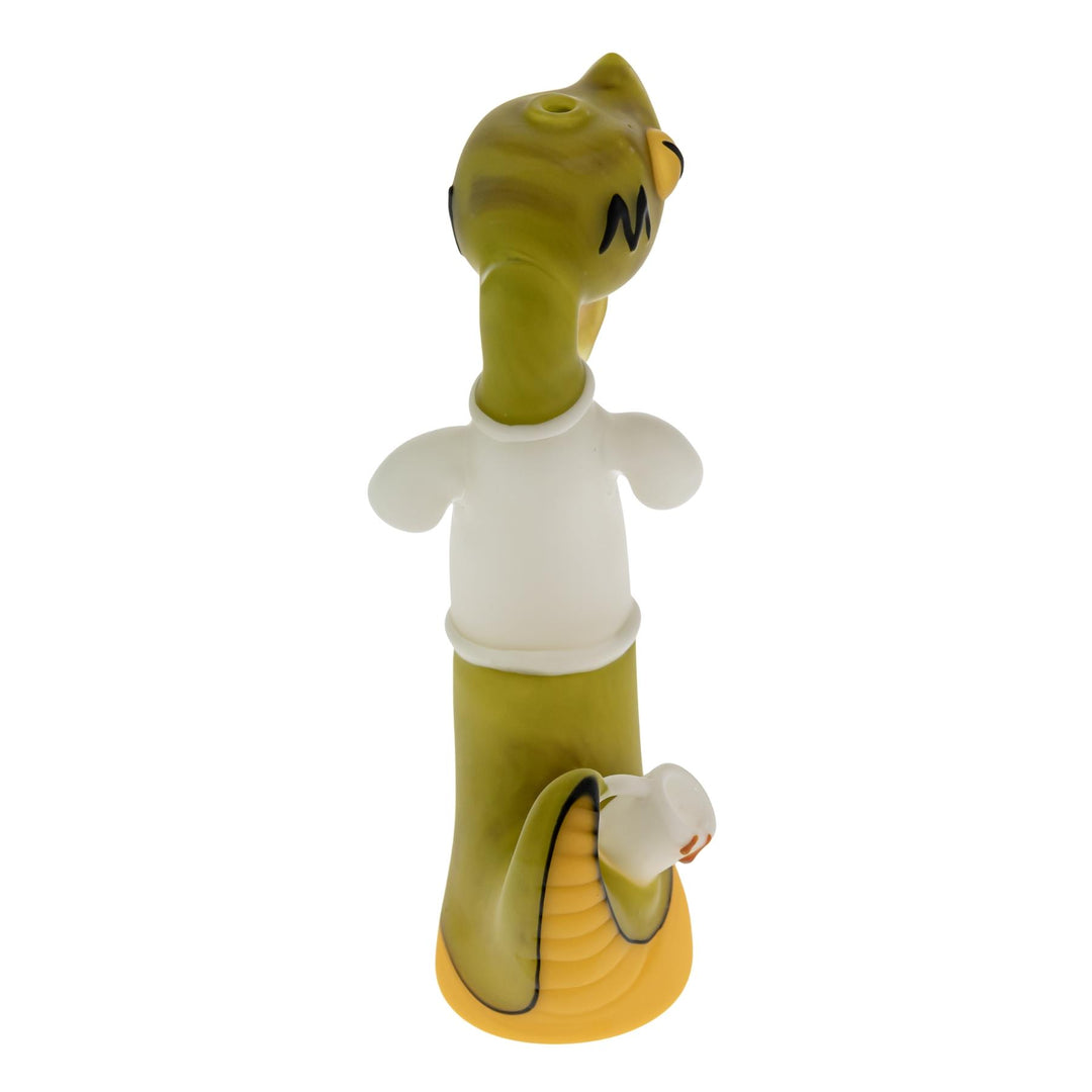 Nico Cray X Ethan Windy Heady Set Collab snake water pipe back angle on a white background - Up N Smoke