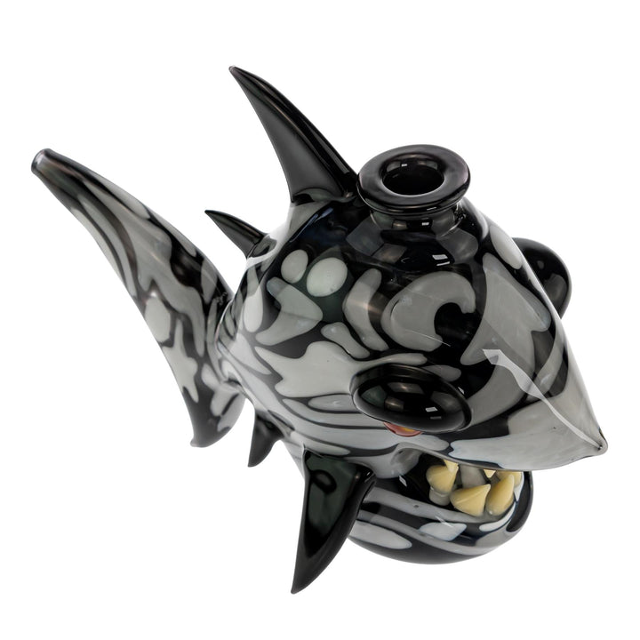 "Slight top-down view of a Niko Cray Heady Water Pipe, showing the 14mm female slide joint on a white background," - Up N Smoke.
