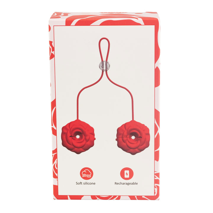 Nipple Rose Clamps front facing packaging on a white background - Up N Smoke