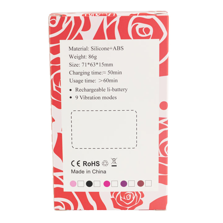 Nipple Rose Clamps back facing packaging on a white background - Up N Smoke