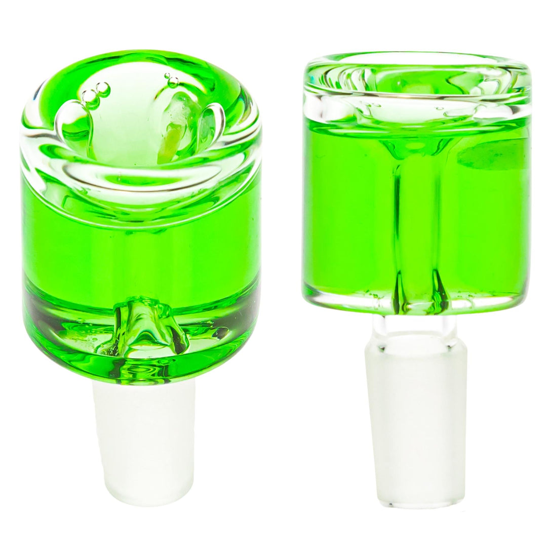 Ocean Life Glycerin Water Pipe on a white background bowl low and high angle - Up N Smoke