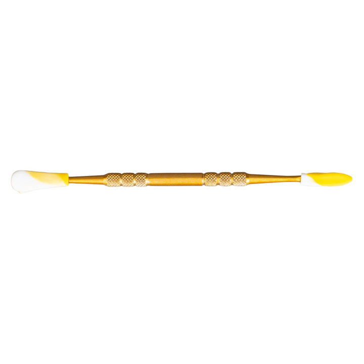 The Ooze Dabber with Silicone Tips Gold color on a white background - Up N Smoke