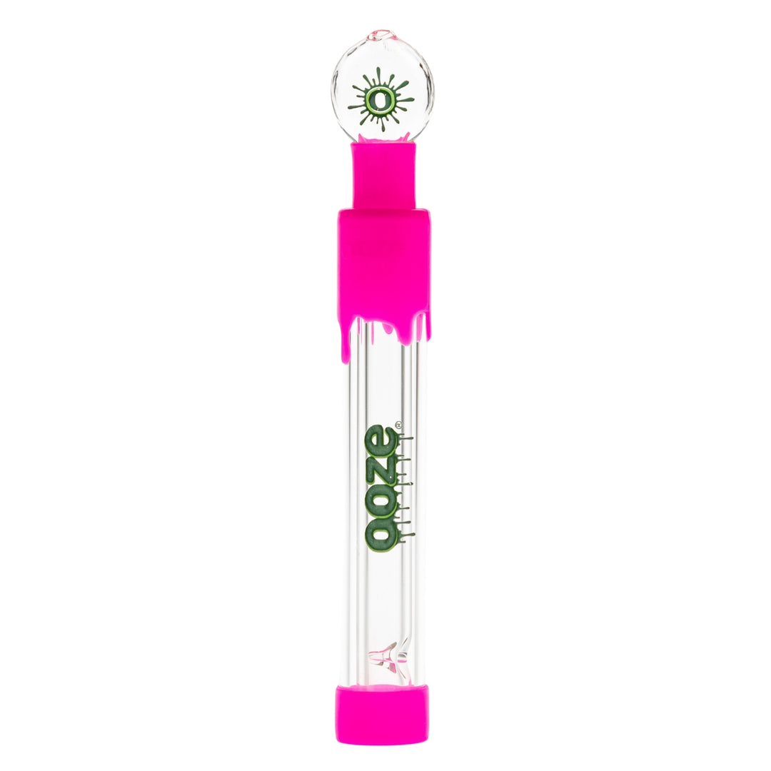 Ooze Glass Slide Blunt pink version on a white background - Up N Smoke