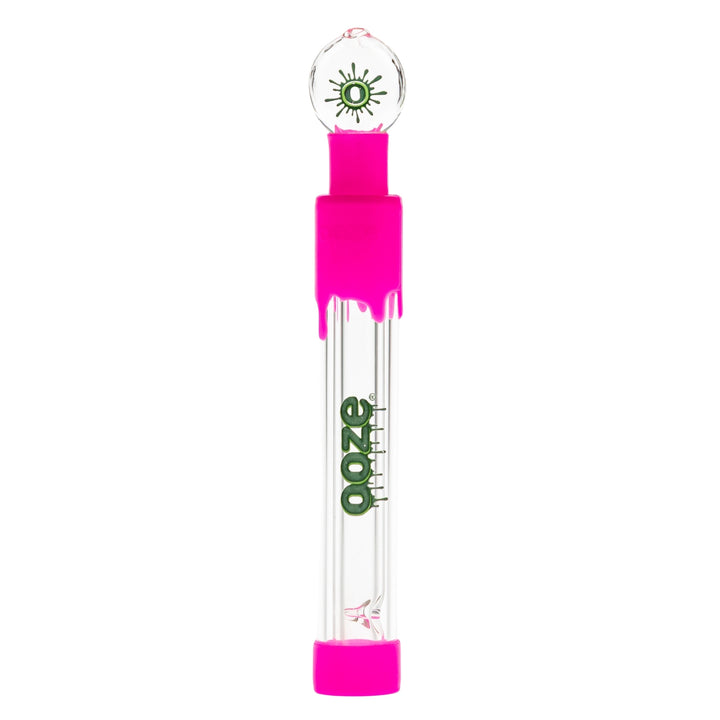 Ooze Glass Slide Blunt pink version on a white background - Up N Smoke