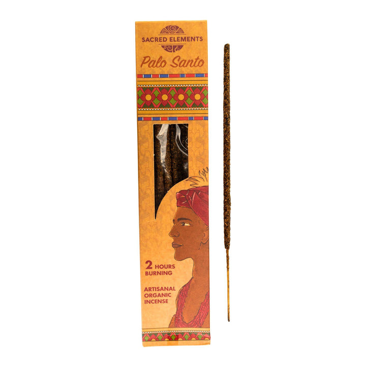 HEM Sacred Elements Incense Sticks Palo Santo with incense displayed on a white background - Up N Smoke
